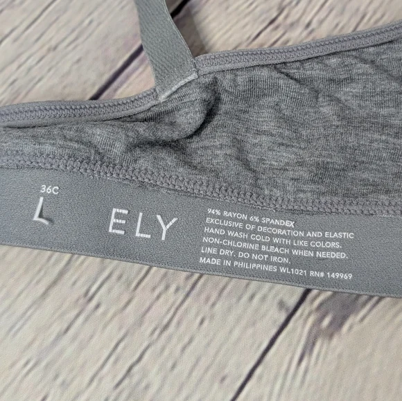 Elegant Gray Women's Bra - Picture 4 of 6